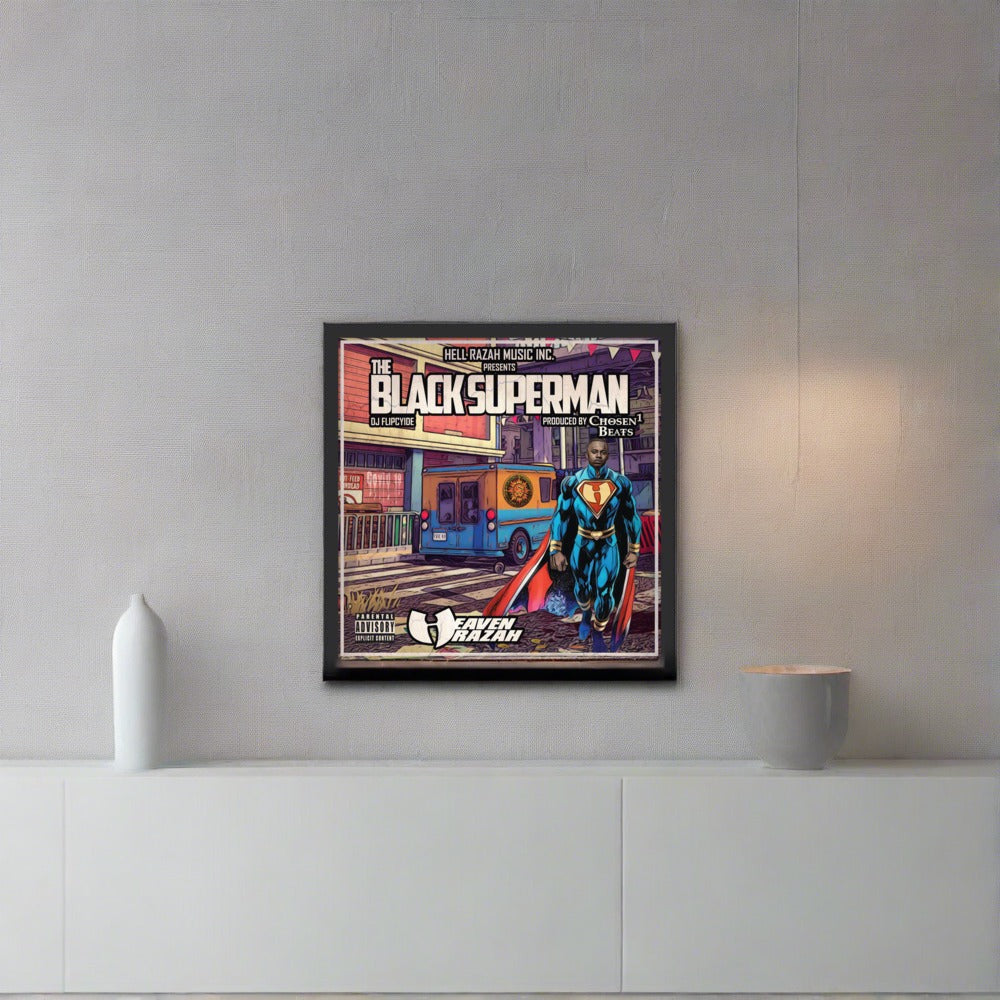 The Black Superman Framed poster