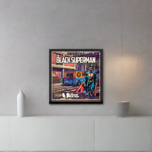 The Black Superman Framed poster