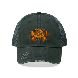 HRMI Throwback Logo HellRazah Music Inc Embroidered Unisex Trucker Hat Official HeavenRazah Merchandise