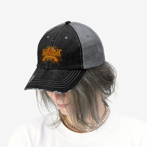 HRMI Throwback Logo HellRazah Music Inc Embroidered Unisex Trucker Hat Official HeavenRazah Merchandise