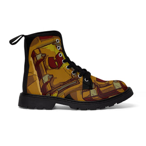 HRMI Razah's Book Official Renaisannce Apparel Men's Canvas Boots HellRazah Music Inc. - HeavenRazah