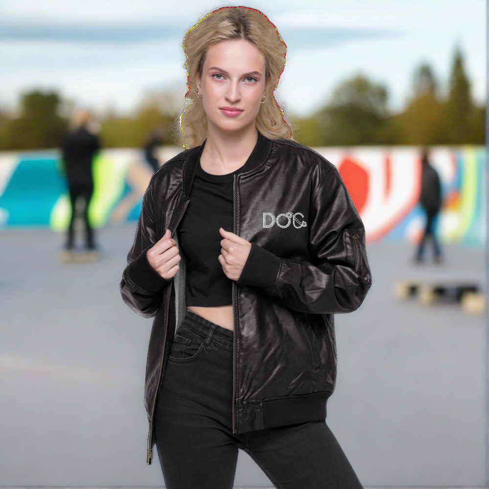 Diamondz Original Clothing Leather Bomber Jacket