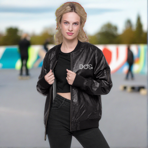 Diamondz Original Clothing Leather Bomber Jacket