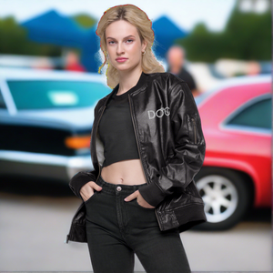 Diamondz Original Clothing Leather Bomber Jacket