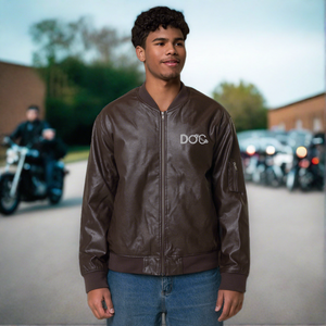 Diamondz Original Clothing Leather Bomber Jacket