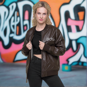 Diamondz Original Clothing Leather Bomber Jacket