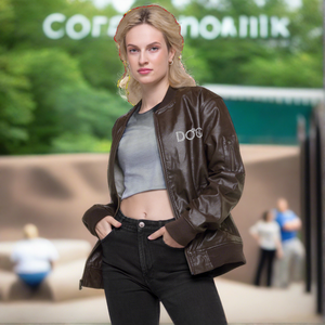Diamondz Original Clothing Leather Bomber Jacket
