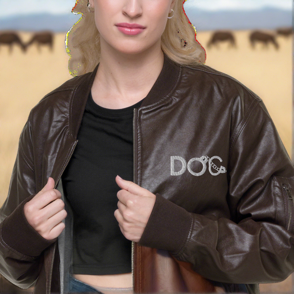Diamondz Original Clothing Leather Bomber Jacket