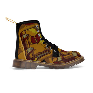 HRMI Razah's Book Official Renaisannce Apparel Men's Canvas Boots HellRazah Music Inc. - HeavenRazah