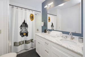 HRMI Renaisannce Temple Scrolls Official HellRazah Music Inc Shower Curtains HeavenRazah