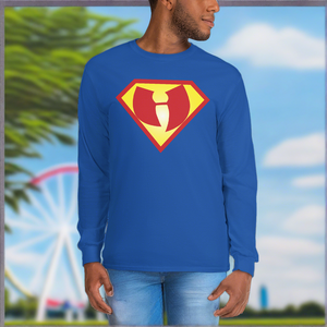 Black Superman Men’s Long Sleeve Shirt