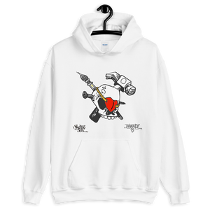 iHustle365 Skull & Heart Soft Hoodie Designer Hooded Sweatshirt