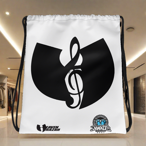 Official HellRazah Music Inc Designer Drawstring Bag HeavenRazah Merchandise Graphics by SmuveMassBeatz