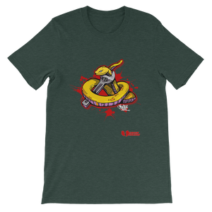 Official Hell Razah Music Inc Snakes Get Wrenched Designer Short-Sleeve Unisex T-Shirt Heaven Razah Graphics by iHustle365_