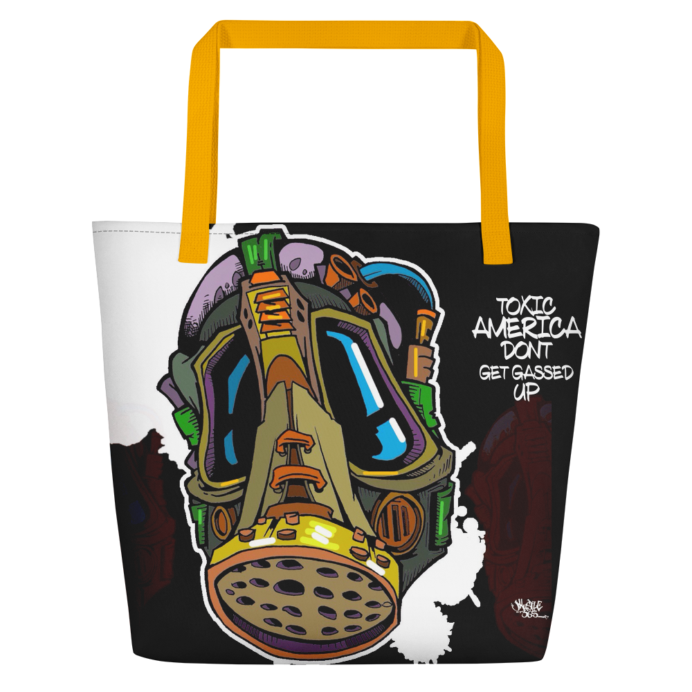 Official Hell Razah Music Inc Dont Get Gassed Up Graphic by iHustle365_ Designer Beach Bag Heaven Razah