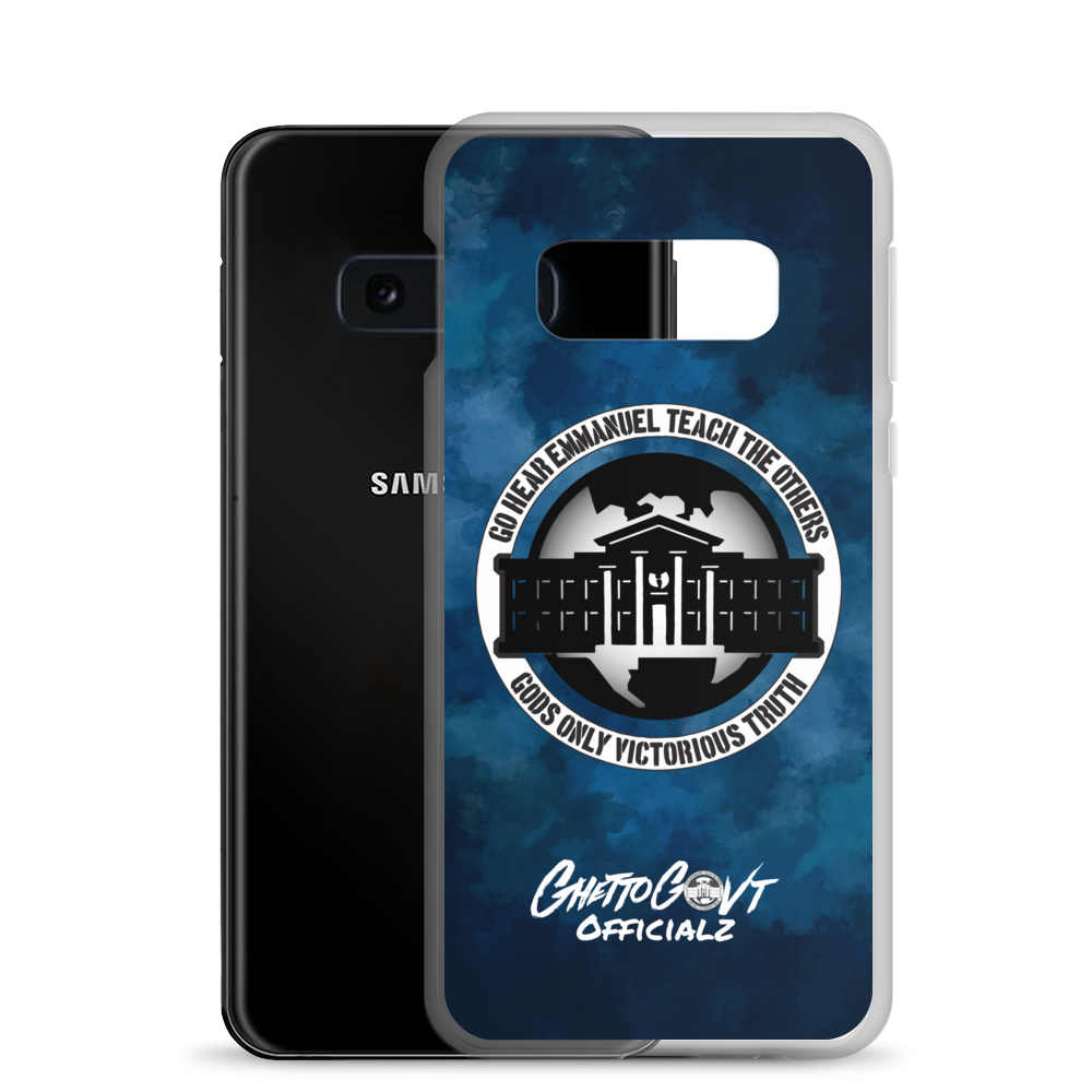 Ghetto Gov't Officialz Logo Go Hear Emmanuel Teach The Others Samsung Cell Phone Case Heaven Razah Hell Razah Music Inc