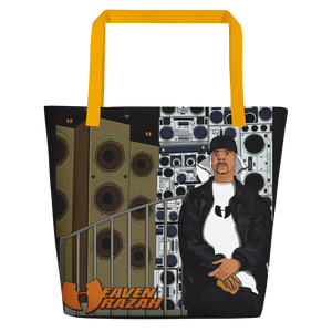 Official Heaven Razah / Hell Razah Toon Type Graphics by Sli_Ski_Original Designer Tote Beach Bag