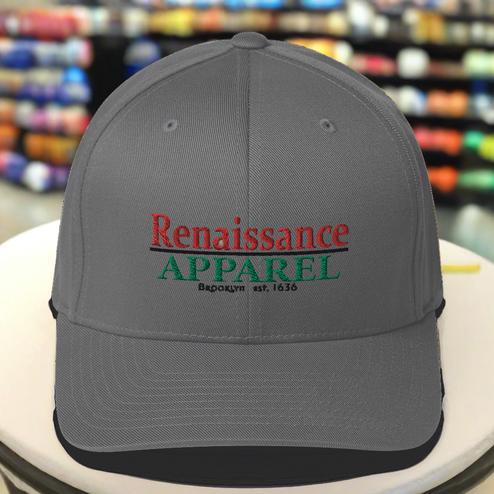 Renaisssance Apparel Embroidered Flexfit Hat - Structured Twill Cap
