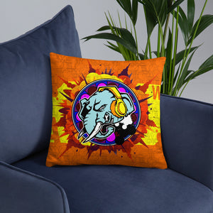 Official HellRazah Music Inc. Designer Throw Pillow. HeavenRazah Merch Graphics by iHustke365_