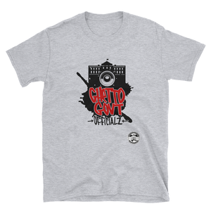 Ghetto Gov't Officialz Grafatti w Logo Heaven Razah - Hell Razah Designer Unisex Tee Short-Sleeve T-Shirt Graphics by iHustle365_