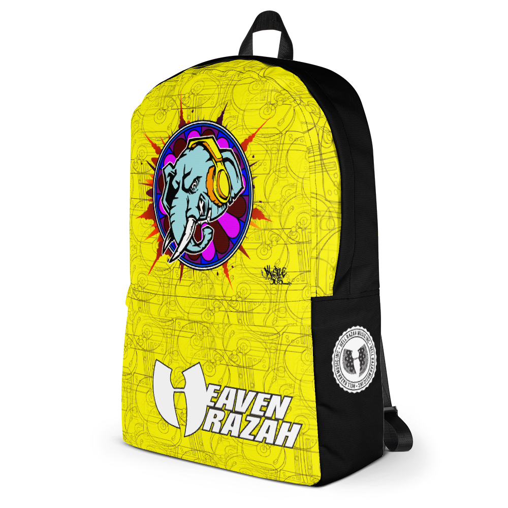 Official Hell Razah Music Inc Elephant Limited Edition Backpack Heaven Razah Merch Graphics by iHustle365