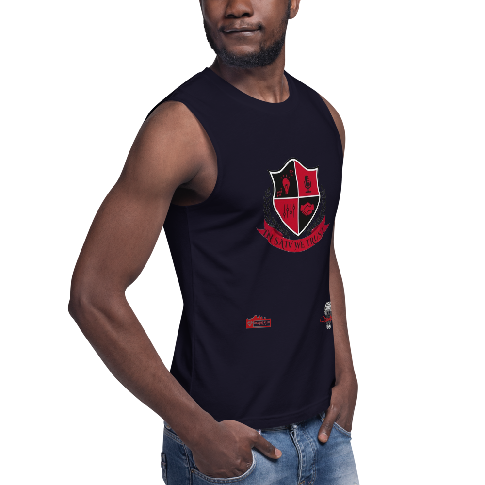Official Diamond Klub Apparel IN SAIV WE TRUST Designer Unisex Muscle Shirt Saivioo LLC