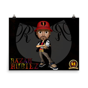 RAZAH RUBIEZ Official HellRazah Music Inc. Collectors Poster HeavenRazah Merch Graphics by SmuveMassBeatz