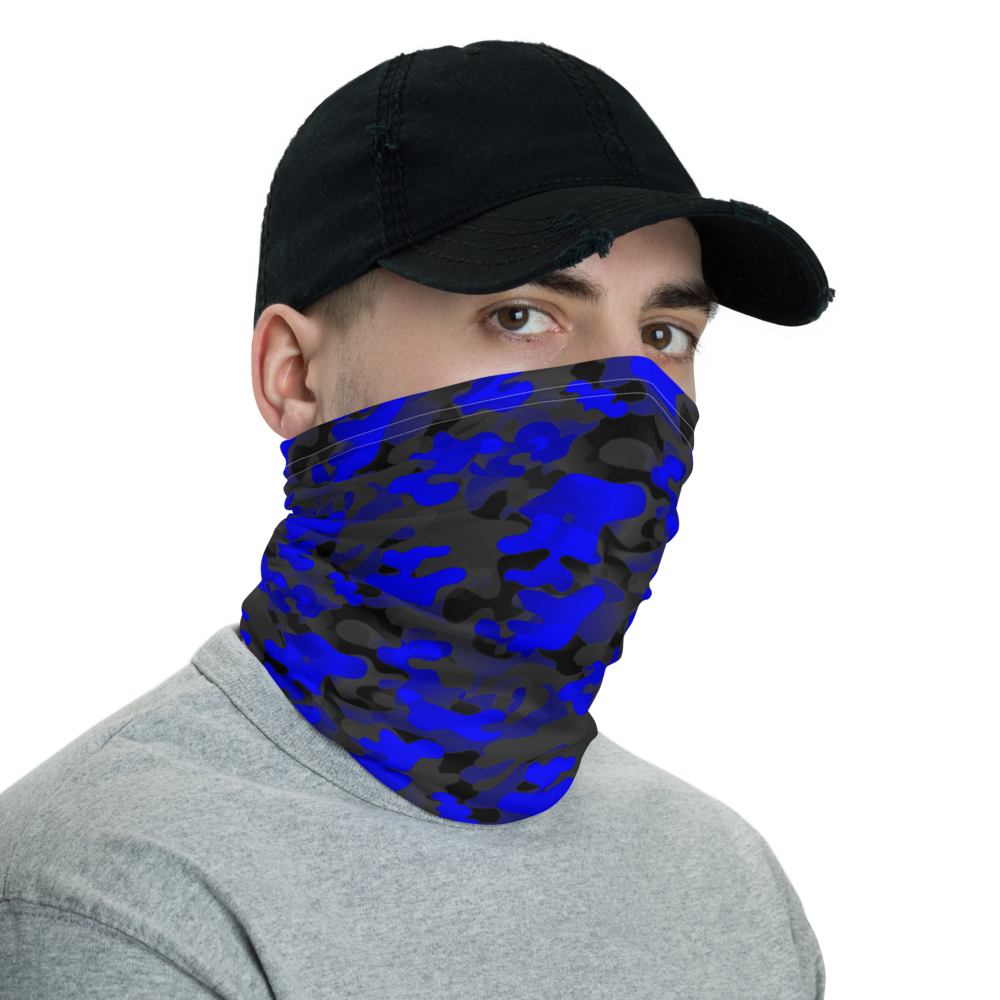 Razah Blue Camo Renaissance Apparel Face Shield - Neck Gaiter
