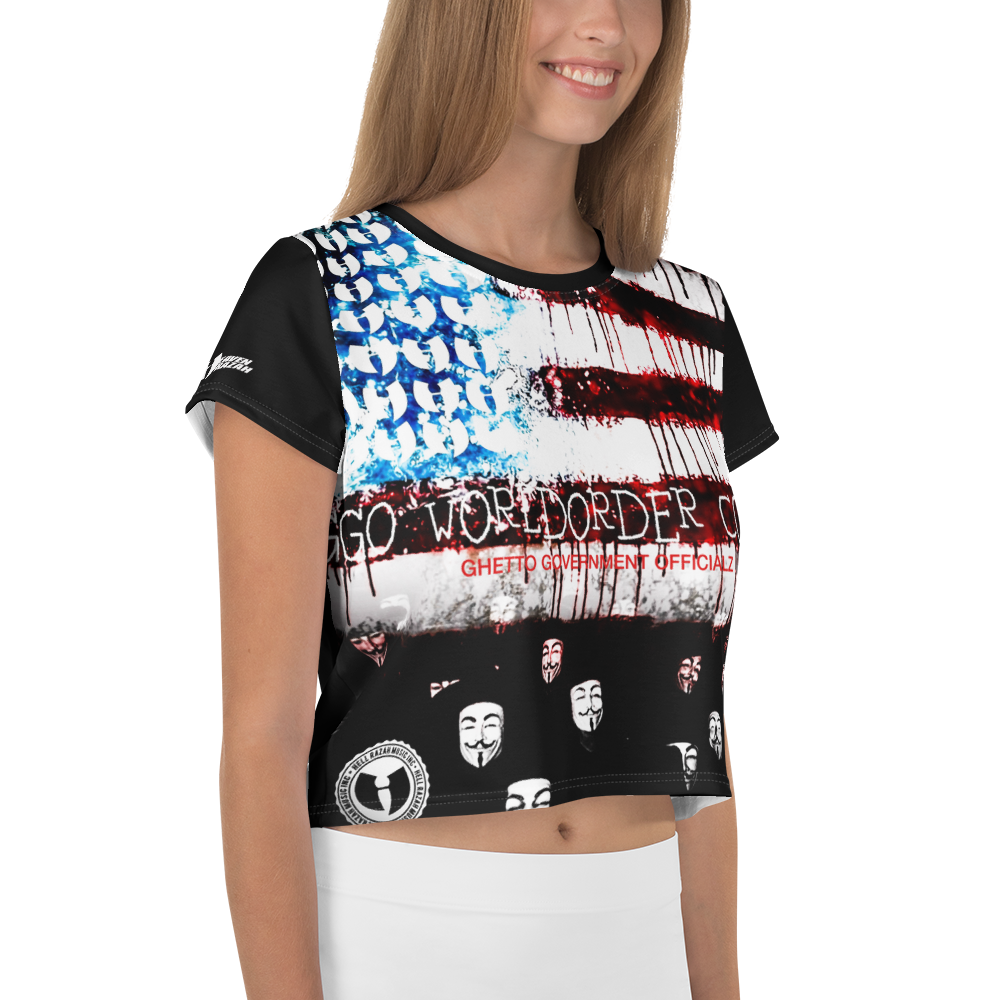 Official Hell Razah GGO Coming - Anonymous Heaven Razah Designer Sublimated Crop Tee