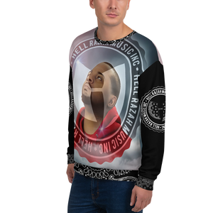 Hell Razah Music Inc Head in Clouds Designer Unisex Sweatshirt Graphics by STRS Design