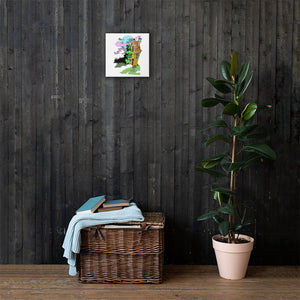 iHustle365 Cabin By the Moon Canvas Print