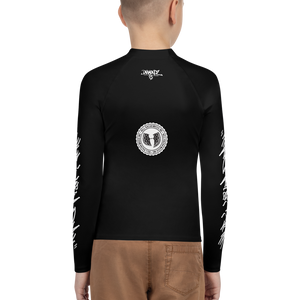 Official HellRazah Music Inc. Skateboarding Tagger Style Athletic Unisex Youth Rash Guard HeavenRazah Merch Graphics by Sly Ski Original
