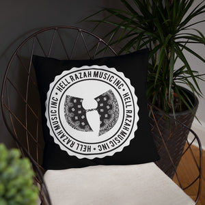 Official HellRazah Music Inc. Designer Throw Pillow. HeavenRazah Merch Graphics by iHustke365_