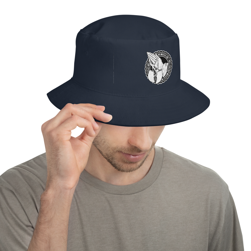 HRMI Blessed Logo HellRazah Music Inc. Old School Bucket Hat HeavenRazah Graphics by iHustle366