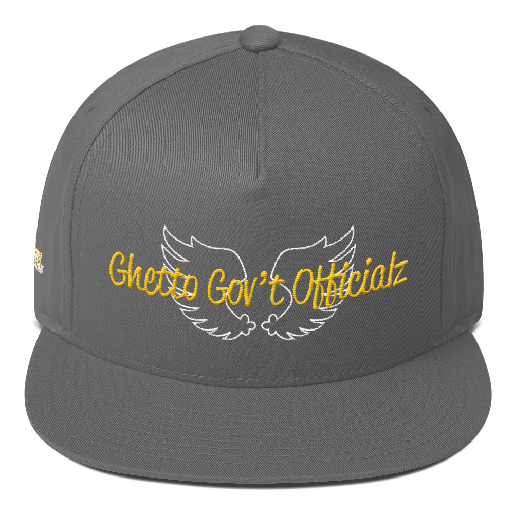 Wingz Up Ghetto Gov't Officialz Heaven Razah / Hell Razah Music Inc Embroidered Hat Flat Bill Cap
