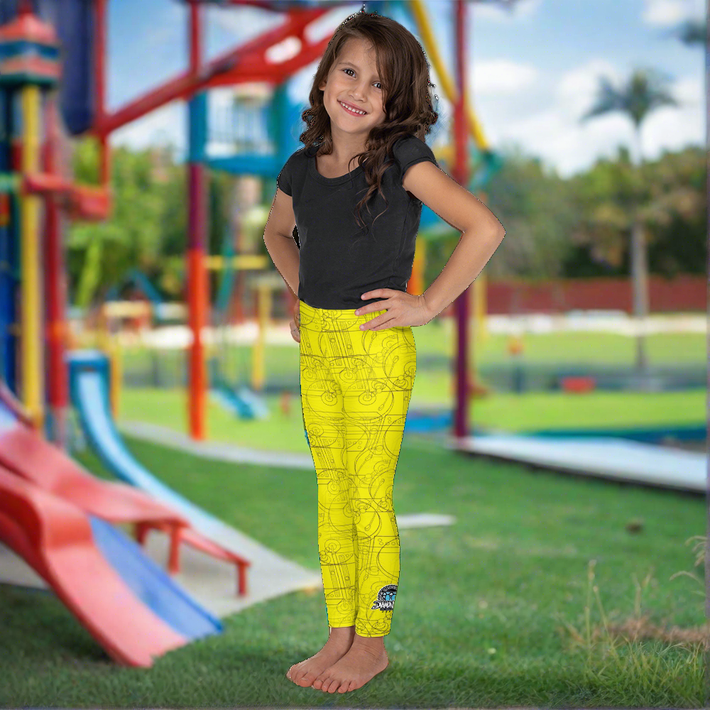 Official HellRazah Music Inc. Designer Youth Kid's Leggings HeavenRazah Merch Graphics by iHustle365
