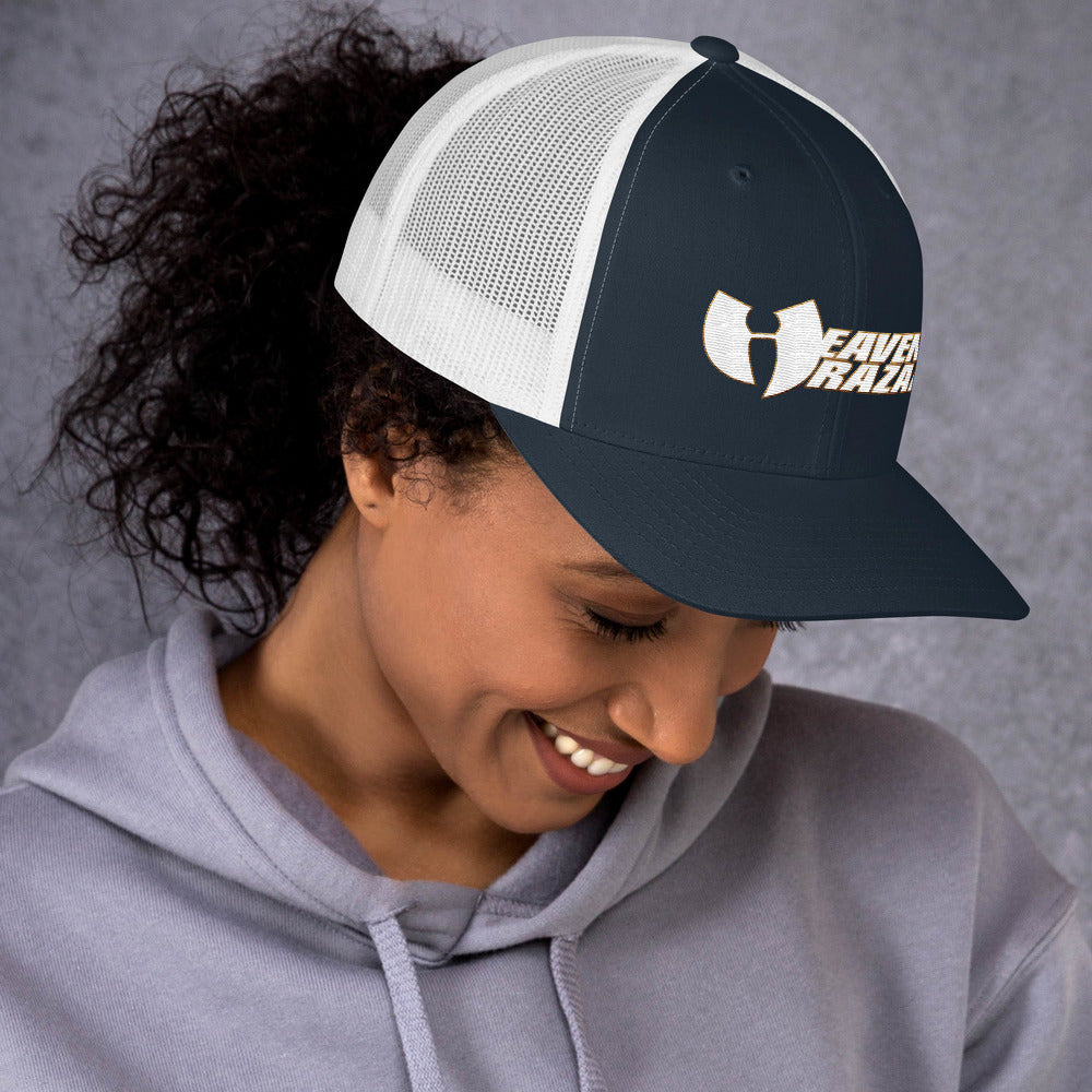 Official HellRazah Music Inc Embroidered Hat HeavenRazah Trucker Cap Graphics by Culture Freedom