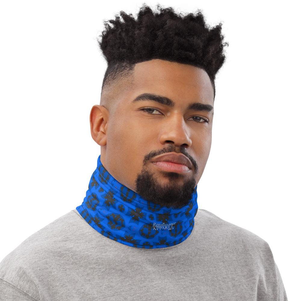 Renaissance Blue Azure Face Covering - Neck Gaiter