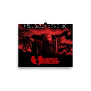 Hell Razah Music Inc Red Logo Official Merchandise Photo paper poster