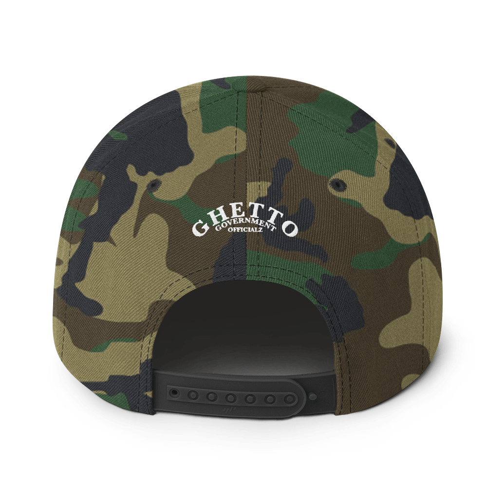 Ghetto Gov't Officialz Personalized Zip - Postal Code Embroidered Snapback Cap Halo Hat Official HeavenRazah