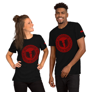 Official Heaven Razah / Hell Razah Music Inc Red Bandana Short-Sleeve Unisex T-Shirt Graphics by Cuban Pete CS75Designs