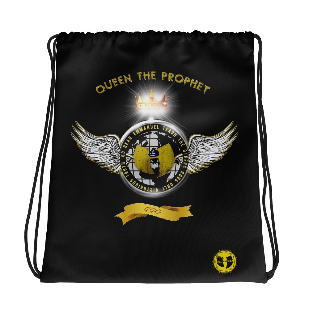 Queen The Prophet GGO - Heaven Razah Music Drawstring Cinch Bag Graphics by Culture Freedom