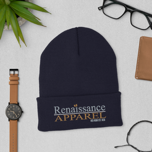 Renaissance Apparel Embroidered Signature Cuffed Beanie