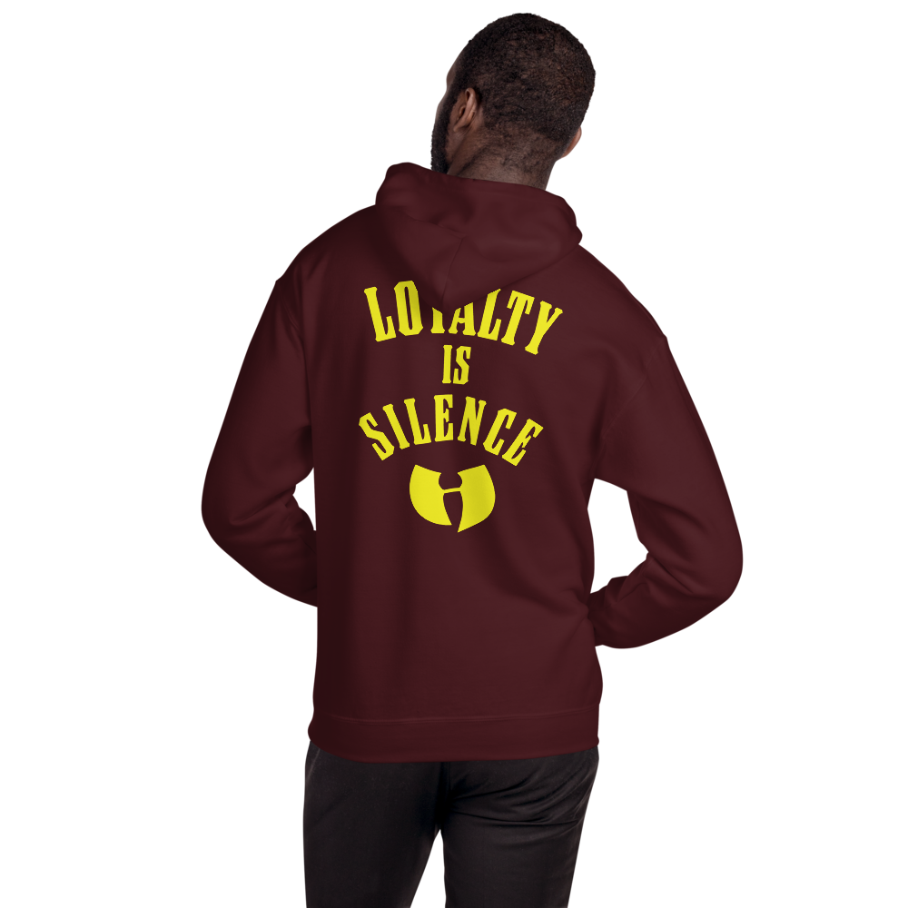 HRMI LOYALTY IS SILENCE Fall  Hoodie HellRazah Music Inc Designer Hooded Sweatshirt Official HeavenRazah Merchandise