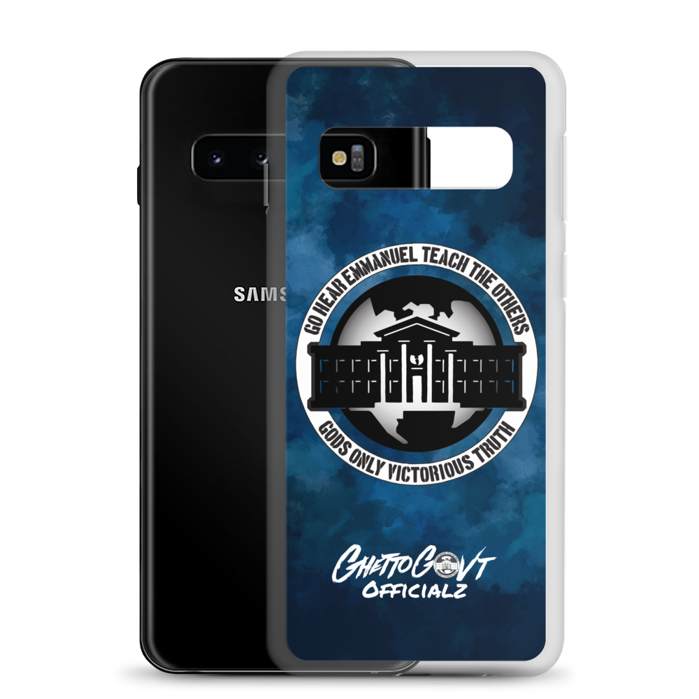 Ghetto Gov't Officialz Logo Go Hear Emmanuel Teach The Others Samsung Cell Phone Case Heaven Razah Hell Razah Music Inc