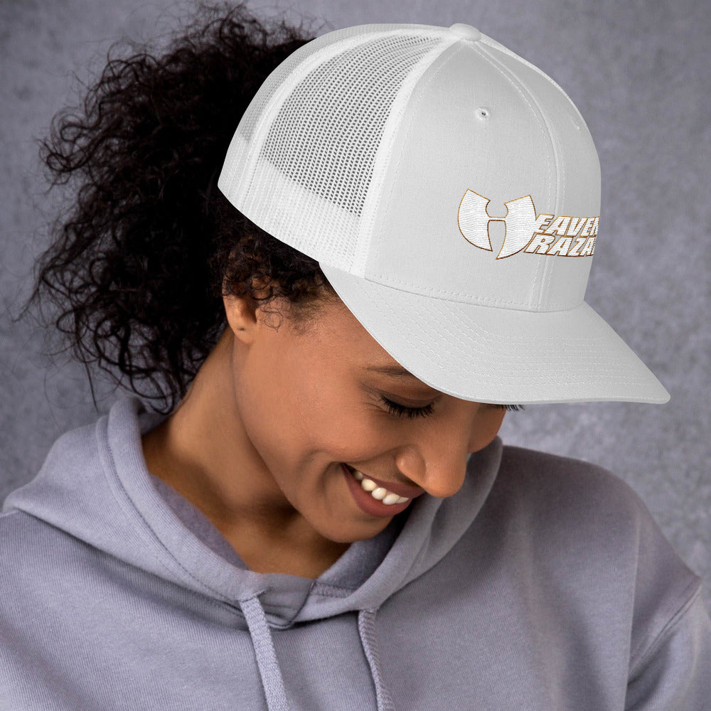 Official HellRazah Music Inc Embroidered Hat HeavenRazah Trucker Cap Graphics by Culture Freedom
