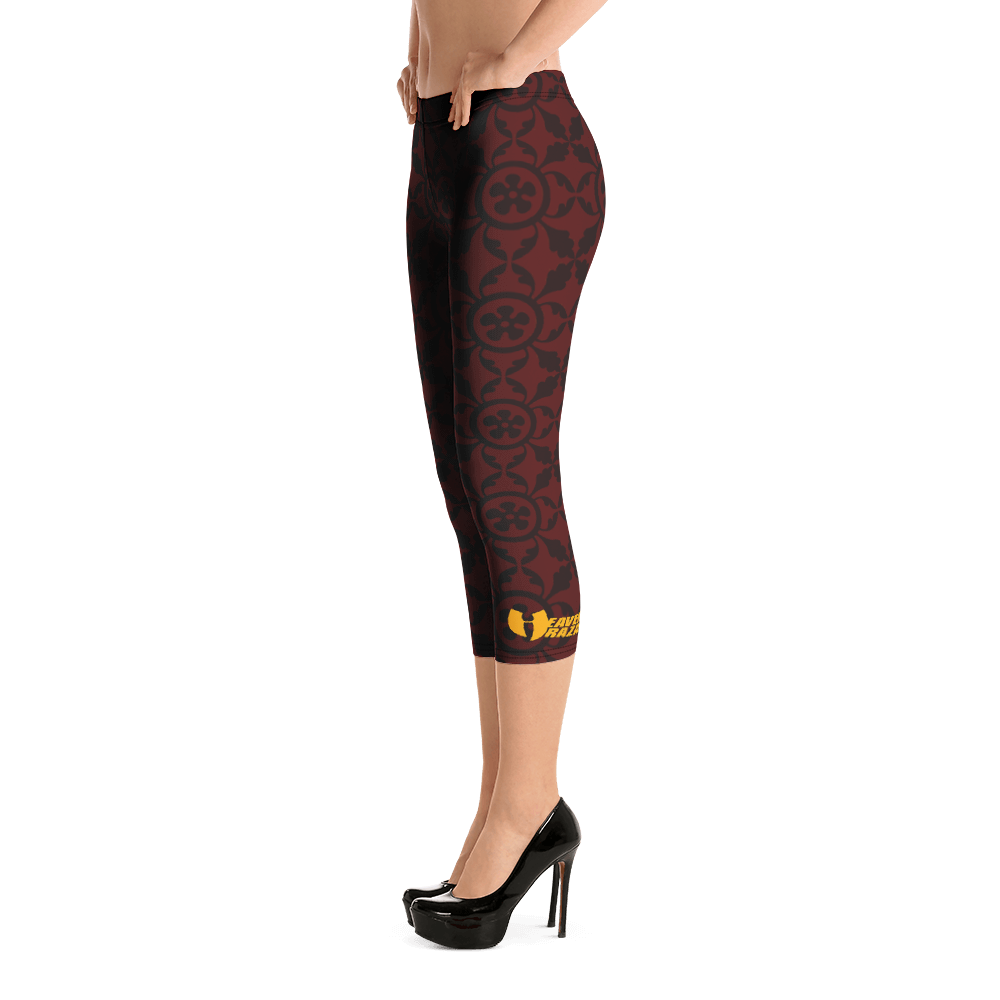 Official Hell Razah Music - Heaven Razah Scripture Print Designer Yoga Capri Leggings Art by iHustle365_