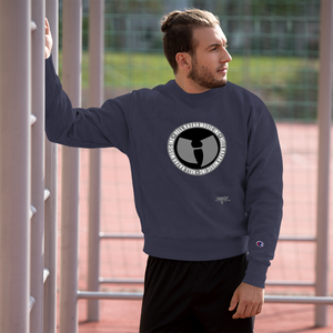 HRMI Black and Gray Logo HellRazah Music Inc. Designer Champion Sweatshirt HeavenRazah