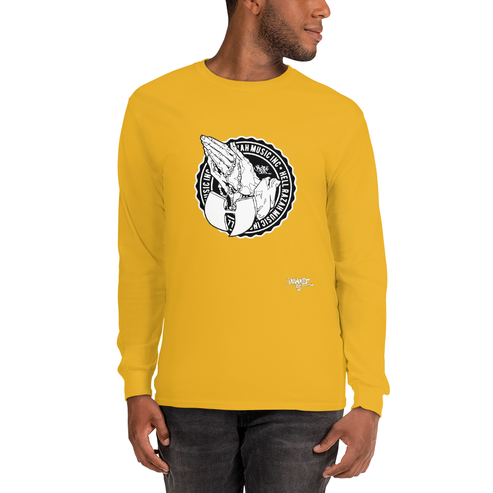 HRMI Praying Beads Fall 19 HellRazah Music Inc Designer Long Sleeve T-Shirt HeavenRazah Merch Graphics by iHustle365