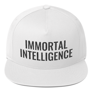 Official Immortal Intelligence Embroidered Hat Flat Bill Cap Hell Razah Music Inc - Heaven Razah